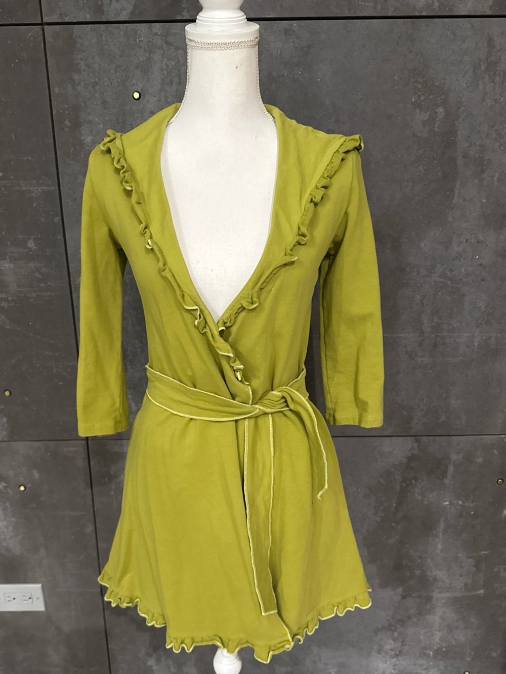 Matilda Jane Olive Green Ruffle Trim Wrap Coverup